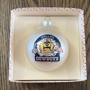 NFL Dallas Cowboys Tasmanian Devil Christmas Ball Ornament - Great Condition!!